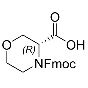 4-Fmoc-3(R)-morpholine carboxylic acid 942153-03-9 C20H19NO5 353.37 g/mol 4-FMOC-3(R)-MORPHOLINECARBOXYLIC ACID;(R)-4-N-FMOC-3-MORPHOLINECARBOXYLIC ACID;(R)-4-Fmoc-3-morpholinecarboxylic acid;(3R)-3,4-Morpholinedicarboxylic acid 4-(9H-fluoren-9-ylmethyl) ester;(R)-4-(((9H-Fluoren-9-yl)methoxy)carbonyl)morpholine-3-carboxylic acid AminoPrimeCentral.com,custom Amino Acid Derivatives,custom Peptides,sales@aminoprimecentral.com