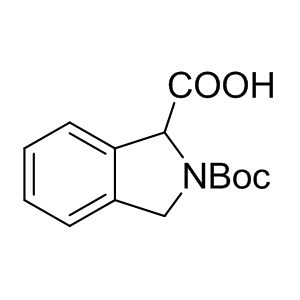 Boc-Disc-OH    221352-46-1 C14H17NO4 263.29 g/mol 1,3-DIHYDRO-ISOINDOLE-1,2-DICARBOXYLIC ACID 2-TERT-BUTYL ESTER;BOC-DISC;BOC-DISC-OH;BOC-(R,S)-1,3-DIHYDRO-2H-ISOINDOLE CARBOXYLIC ACID;RARECHEM EM WB 0120;(R,S)-BOC-1,3-DIHYDRO-2H-ISOINDOLE CARBOXYLIC ACID;(R,S)-BOC-1,3-DIHYDRO-2H-ISOINDOLE CARBOXYLIC ACID (Boc-Disc-OH);N-Boc-isoindoline-1-carboxylic acid AminoPrimeCentral.com,custom Amino Acid Derivatives,custom Peptides,sales@aminoprimecentral.com
