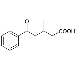 3-methy-5-oxo-5-phenylpentanoic acid  2840-61-1  C12H14O3 206.24 g/mol 3-METHYL-5-OXO-5-PHENYLVALERIC ACID;3-Methy-5-oxo-5-phenylpentanoic acid 98%;3-Methy-5-oxo-5-phenylpentanoic acid;4-Benzoyl-3-methylbutyric acid;beta-Methyl-delta-oxobenzenepentanoic acid;3-Methyl-5-oxo-5-phenylpentanoic acid AminoPrimeCentral.com,custom Amino Acid Derivatives,custom Peptides,sales@aminoprimecentral.com