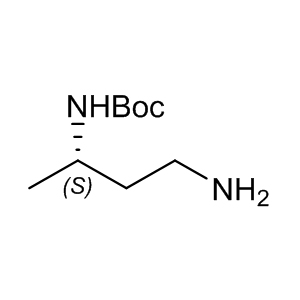 tert-butyl (S)-(4-aminobutan-2-yl)carbamate 176982-57-3 C9H20N2O2 188.27 g/mol (S)-3-BOC-AMINO-BUTYLAMINE;Carbamic acid, [(1S)-3-amino-1-methylpropyl]-, 1,1-dimethylethyl ester (9CI);(S)-3-Boc-aminobutylamine hydrochloride;Carbamic acid, N-[(1S)-3-amino-1-methylpropyl]-, 1,1-dimethylethyl ester;3-N-Boc-butane-1,3-diamine-HCl;tert-butyl (2S)-4-aMino-2-(aMinoMethyl)butanoate;3-N-Boc-Butane-1,3-diaMine hydrochloride;3(S)-Boc-aMino-butylaMine AminoPrimeCentral.com,custom Amino Acid Derivatives,custom Peptides,sales@aminoprimecentral.com