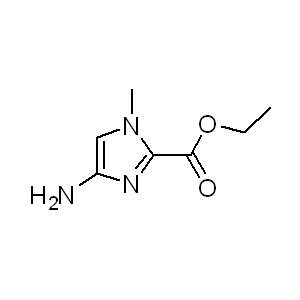 4-Amino-1-methylimidazole-2-carboxylic acid ethylhydrochloride 180258-46-2 C7H12ClN3O2 205.64 g/mol Ethyl 4-aMino-1-Methyl-1H-iMidazole-2-carboxylate hydrochloride;4-AMino-1-MethyliMidazole-2-carboxylic acid ethylhydrochloride;4-Amino-N-methylimidazole-2-carboxylic acid ethyl ester hydrochloride;Ethyl 4-amino-1-methyl-imidazole-2-carboxylate HCl;4-Amino-1-methylimidazole-2-carboxylic acid ethyl ester hydrochloride≥ 99% (HPLC);4-AMINO-1-METHYLIMIDAZOLE-2-CARBOXYLIC ACID ETHYL ESTER HYDROCHLORIDE;4-AMINO-1-METHYL-1H-IMIDAZOLE-2-CARBOXYLIC ACID ETHYL ESTER HCL;4-Amino-1-methyl-imidazole-2-carboxylic acid-ethyl ester . HCl AminoPrimeCentral.com,custom Amino Acid Derivatives,custom Peptides,sales@aminoprimecentral.com