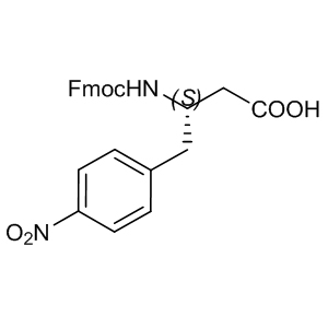 Fmoc-b-HoPhe(4-NO2)-OH 270062-88-9 C25H22N2O6 446.45 g/mol RARECHEM AK PT F061;(S)-3-(9H-FLUOREN-9-YLMETHOXYCARBONYLAMINO)-4-(4-NITRO-PHENYL)-BUTYRIC ACID;N-BETA-(9-FLUORENYLMETHOXYCARBONYL)-L-HOMO(4-NITROPHENYL)ALANINE;N-9-(FLUORENYLMETHOXYCARBONYL)-(S)-3-AMINO-4-(4-NITROPHENYL)BUTANOIC ACID;FMOC-PHE(4-NO2)-(C*CH2)OH;FMOC-(S)-3-AMINO-4-(4-NITROPHENYL)BUTANOIC ACID;FMOC-(S)-3-AMINO-4-(4-NITRO-PHENYL)-BUTYRIC ACID;FMOC-4-NITRO-L-BETA-HOMOPHENYLALANINE AminoPrimeCentral.com,custom Amino Acid Derivatives,custom Peptides,sales@aminoprimecentral.com