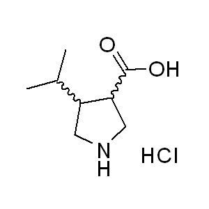 H-trans-DL-b-Pro-4-(isopropyl)-OH.HCl 1049740-49-9 C8H16ClNO2 193.67 g/mol BOC-( /-)-TRANS-4-(2-FLUOROPHENYL)-PYRROLIDINE-3-CARBOXYLIC ACID;BOC-(TRANS)-4-(2-FLUORO-PHENYL)-PYRROLIDINE-3-CARBOXYLIC ACID;BOC-TRANS-DL-PRO(2-FLUOROPHENYL)-OH;Boc-trans-DL-b-Pro-4-(2-fluorophenyl)-OH;(3S,4R)-1-Boc-4-(2-fluorophenyl)pyrrolidine-3-carboxylic acid;Boc-(3S,4R)-beta-Pro-4-(2-fluorophenyl)-OH;(3S,4R)-1-(tert-butoxycarbonyl)-4-(2-fluorophenyl)pyrrolidine-3-carboxylic acid AminoPrimeCentral.com,custom Amino Acid Derivatives,custom Peptides,sales@aminoprimecentral.com
