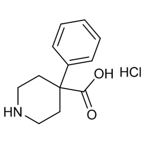 4-phenylpiperidine-4-carboxylic acid hydrochloride 53484-76-7 C12H16ClNO2 241.71 g/mol  AminoPrimeCentral.com,custom Amino Acid Derivatives,custom Peptides,sales@aminoprimecentral.com