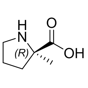 H-a-methyl-D-proline 63399-77-9 C6H11NO2 129.16 g/mol (R)-2-Methylpyrrolidine-2-carboxylic acid;H-alpha-Methyl-D-proline;H-a-Methyl-D-proline;2-Methyl-D-proline hydroc...;(R)-a-Methyl-proline;2-Methyl-D-proline hydrochloride;α-Me-D-Pro-OH;H-ALPHA-ME-D-PRO-OH AminoPrimeCentral.com,custom Amino Acid Derivatives,custom Peptides,sales@aminoprimecentral.com
