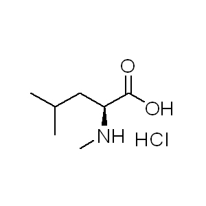 N-methyl-L-leucine.HCl 66866-69-1 C7H16ClNO2 181.66 g/mol METHYL D-LEUCINATE HYDROCHLORIDE;D-LEUCINE-OME HCL;D-LEUCINE METHYL ESTER HYDROCHLORIDE SALT;H-D-LEU-OME HCL;N-METHYL-D-LEUCINE HCL;(S)-4-Methyl-2-(methylamino)pentanoic acid hydrochloride;H-D-Leu-OMe hydrochloride;(S)-4-methyl-2-(methylamino)pentanoic acidhydrochloride salt AminoPrimeCentral.com,custom Amino Acid Derivatives,custom Peptides,sales@aminoprimecentral.com