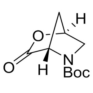 N-t-Boc-4-Hydroxy-L-pyrrolidine lactone 113775-22-7 C10H15NO4 213.23 g/mol BOC-4-HYDROXY-L-PYRROLIDINE LACTONE;N-T-BOC-4-HYDROXY-L-PYRROLIDINE LACTONE;(1S,4S)-tert-Butyl-3-oxo-2-oxa-5-azabicyclo[2.2.1]heptane-5-carboxylate;N-Boc-4-hydroxy-L-pyrrolidine lactone;N-Boc-5-aza-2-oxa-3-oxo-bicyclo[2.2.1]heptane;(1S,4S)-3-Oxo-2-Oxa-5-Azabicyclo[2.2.1]Heptane-5-carboxylic Acid 1,1-Dimethylethyl Ester  AminoPrimeCentral.com,custom Amino Acid Derivatives,custom Peptides,sales@aminoprimecentral.com