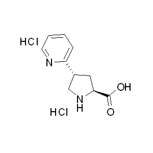 H-trans-DL-b-pro-4-(2-pyridinyl)-OH.2HCl 1049739-70-9 C10H14Cl2N2O2 265.14 g/mol H-TRANS-DL-PRO(2-PYRIDINYL)-OH 2HCL;( /-)-TRANS-4-(2-PYRIDINYL)PYRROLIDINE-3-CARBOXYLIC ACID DIHYDROCHLORIDE;H-trans-DL-b-Pro-4-(2-pyridinyl)-OH.2HCl;H-trans-DL-b- pro-4-(2-pyridinyl)-OH.HCl;(3S,4S)-4-(Pyridin-2-yl)pyrrolidine-3-carboxylic acid dihydrochloride AminoPrimeCentral.com,custom Amino Acid Derivatives,custom Peptides,sales@aminoprimecentral.com