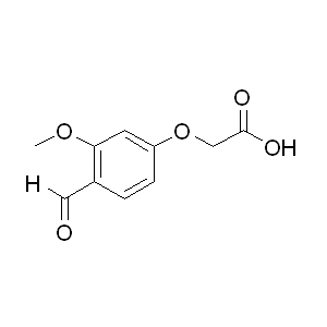 4-Formyl-3-methoxy-phenoxyacetic acid  84969-24-4 C10H10O5 210.18 g/mol 4-FORMYL-MPAA;4-FORMYL-MPAA LINKER;4-FORMYL-3-METHOXY-PHENOXYACETIC ACID;(4-Formyl-3,5-dimethoxyphenoxy)acetic acid;4-(Carboxymethoxy)-2-methoxybenzaldehyde, 5-(Carboxymethoxy)-2-formylanisole;2-(4-ForMyl-3-Methoxyphenoxy)acetic acid;4-Formyl-3-methoxy-phenoxyacetic acid≥ 99% (HPLC) AminoPrimeCentral.com,custom Amino Acid Derivatives,custom Peptides,sales@aminoprimecentral.com