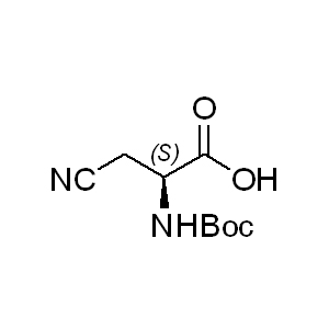 Boc-b-Cyano-Ala-OH   45159-34-0 C9H14N2O4 214.22 g/mol N-ALPHA-T-BUTOXYCARBONYL-3-CYANO-L-ALANINE;N-ALPHA-T-BUTOXYCARBONYL-BETA-CYANO-L-ALANINE;BOC-ALA(3-CN)-OH;BOC-BETA-CYANO-ALANINE;BOC-BETA-CYANO-ALA-OH;BOC-BETA-CYANO-L-ALANINE;BOC-BETA-CYANO-L-ALA-OH;BOC-ALA(BETA-CN)-OH AminoPrimeCentral.com,custom Amino Acid Derivatives,custom Peptides,sales@aminoprimecentral.com