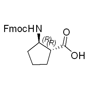 Fmoc-(1R,2R)-2-aminocyclopentane Carboxylic Acid  359586-69-9 C21H21NO4 351.4 g/mol FMOC-(1R,2R)-2-AMINOCYCLOPENTANE CARBOXYLIC ACID;(1R,2R)-FMOC-2-AMINOCYCLOPENTANE CARBOXYLIC ACID;(1R,2R)-FMOC-ACPC;Cyclopentanecarboxylic acid, 2-[[(9H-fluoren-9-ylmethoxy)carbonyl]amino]-, (1R,2R)- (9CI);(1R,2R)-2-((((9H-Fluoren-9-yl)Methoxy)carbonyl)aMino)cyclopentanecarboxylic acid AminoPrimeCentral.com,custom Amino Acid Derivatives,custom Peptides,sales@aminoprimecentral.com
