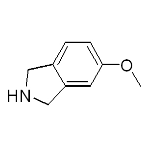5-Methoxy-2,3-Dihydro-1H-Isoindole 127168-88-1  C9H11NO 149.19 g/mol 5-METHOXY-2,3-DIHYDRO-1H-ISOINDOLE;5-METHOXYISOINDOLINE;5-METHOXY-2,3-DIHYDRO-1H-ISOINDOL;m90100;5-METHOXYISOINDOLINE HCL;1H-Isoindole,2,3-dihydro-5-Methoxy-;5-methoxyisoindoline 5-methoxy-2,3-dihydro-1h-isoindole;2,3-Dihydro-5-methoxy-1H-isoindole AminoPrimeCentral.com,custom Amino Acid Derivatives,custom Peptides,sales@aminoprimecentral.com