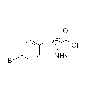  H-D-Phe(4-Br)-OH 62561-74-4 C9H10BrNO2 244.09 g/mol 4-Bromo-D-phenylalanine≥ 99% (HPLC);D-Phe(4-Br)-OH;(R)-2-AMINO-3-(4-BROMO-PHENYL)-PROPIONIC ACID;P-BROMO-D-PHENYLALANINE;RARECHEM BK PT 0046;H-P-BROMO-D-PHE-OH;H-D-PHE(P-BR)-OH;H-D-PHE(4-BR)-OH AminoPrimeCentral.com,custom Amino Acid Derivatives,custom Peptides,sales@aminoprimecentral.com
