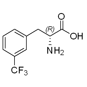 H-D-Phe(3-CF3)-OH 14464-67-6 C10H10F3NO2 233.19 g/mol RARECHEM BK PT 0136;(R)-2-AMINO-3-(3-TRIFLUOROMETHYL-PHENYL)-PROPIONIC ACID;3-TRIFLUOROMETHYL-D-PHENYLALANINE;H-D-PHE(M-CF3)-OH;H-D-PHE(3-TRIFLUOROMETHYL)-OH;H-D-PHE(3-CF 3)-OH;D-3-TRIFLUOROMETHYLPHE;D-3-TRIFLUOROMETHYLPHENYLALANINE AminoPrimeCentral.com,custom Amino Acid Derivatives,custom Peptides,sales@aminoprimecentral.com
