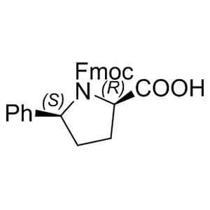 Fmoc-(2R,5S)-5-phenylpyrrolidine-2-carboxylic acid   269078-69-5 C26H23NO4 413.47 g/mol RARECHEM EM WB 0186;FMOC-(2R,5S)-5-PHENYLPYRROLIDINE-2-CARBOXYLIC ACID;(2R,5S)-FMOC-5-PHENYL-PYRROLIDINE-2-CARBOXYLIC ACID AminoPrimeCentral.com,custom Amino Acid Derivatives,custom Peptides,sales@aminoprimecentral.com