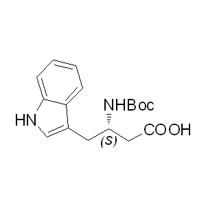 Boc-b-HoTrp-OH 229639-48-9 C17H22N2O4 318.37 g/mol (S)-N-BETA-T-BUTOXYCARBONYL-3-AMINO-4-1H-INDOLE-BUTANOIC ACID;(S)-3-(BOC-AMINO)-4-(3-INDOLYL)BUTYRIC ACID;N-BETA-BOC-L-BETA-HOMOTRYPTOPHAN;N-BETA-BOC-L-HOMOTRYPTOPHAN;N-BETA-T-BUTOXYCARBONYL-L-BETA-HOMOTRYPTOPHAN;BOC-TRP-(C*CH2)OH;BOC-BETA-HOMOTRP-OH;BOC-BETA-HOTRP-OH AminoPrimeCentral.com,custom Amino Acid Derivatives,custom Peptides,sales@aminoprimecentral.com