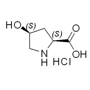 Trans-4-Hydroxy-L-proline Hydrochloride  32968-78-8 C5H10ClNO3 167.59 g/mol Trans-4-Hydroxy-L-proline Hydrochloride;(2S,4R)-4-Hydroxypyrrolidine-2-carboxylic acid hydrochloride AminoPrimeCentral.com,custom Amino Acid Derivatives,custom Peptides,sales@aminoprimecentral.com