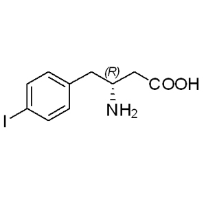 H-D-b-HoPhe(4-I)-OH 269396-70-5 C10H13ClINO2 341.57 g/mol H-D-PHE(4-I)-(C*CH2)OH HCL;H-D-BETA-HOPHE(4-I)-OH HCL;D-BETA-HOMO(4-IODOPHENYL)ALANINE HYDROCHLORIDE;4-IODO-D-BETA-HOMOPHENYLALANINE HYDROCHLORIDE;(R)-3-AMINO-4-(4-IODOPHENYL)BUTANOIC ACID HYDROCHLORIDE;(R)-3-AMINO-4-(4-IODO-PHENYL)-BUTYRIC ACID HCL;(R)-3-AMINO-4-(4-IODOPHENYL)BUTYRIC ACID HYDROCHLORIDE;RARECHEM AK PT 0030 AminoPrimeCentral.com,custom Amino Acid Derivatives,custom Peptides,sales@aminoprimecentral.com