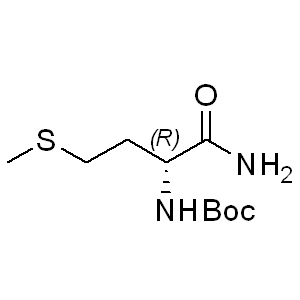 Boc-D-Met-NH2 197893-07-5  0 g/mol Synonyms:Boc-D-Met-NH2;(R)-tert-Butyl (1-amino-4-(methylthio)-1-oxobutan-2-yl)carbamate AminoPrimeCentral.com,custom Amino Acid Derivatives,custom Peptides,sales@aminoprimecentral.com
