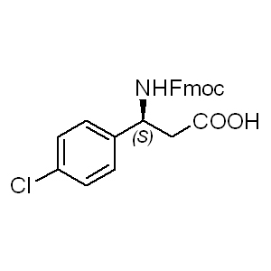 Fmoc-b-Phe(4-Cl)-OH 479064-91-0 C24H20ClNO4 421.87 g/mol Fmoc-b-Phe(4-Cl)-OH;FMOC-(S)-(p-chlorophenyl)alanine;Fmoc-S-4-Chlorophenylalanine;(S)-3-(4-Chlorophenyl)-3-(FMoc-aMino)propionic acid, 95%;(S)-3-((((9H-fluoren-9-yl)Methoxy)carbonyl)aMino)-3-(4-chlorophenyl)propanoic acid;FMOC-(S)-ßRARECHEM LK FC T318;(S)-3-(FMOC-AMINO)-3-(4-CHLOROPHENYL)PROPIONIC ACID AminoPrimeCentral.com,custom Amino Acid Derivatives,custom Peptides,sales@aminoprimecentral.com