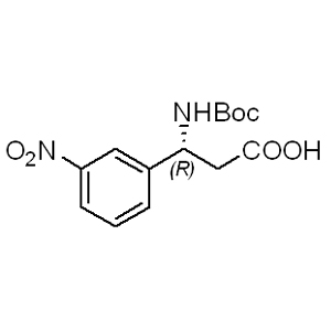 Boc-D-b-Phe(3-NO2)-OH    501015-24-3 C14H18N2O6 0 g/mol (R)-N-BOC-3-NITRO-BETA-PHENYLALANINE;Boc-D-b-Phe(3-NO2)-OH;(R)-3-((tert-Butoxycarbonyl)aMino)-3-(3-nitrophenyl)propanoic acid AminoPrimeCentral.com,custom Amino Acid Derivatives,custom Peptides,sales@aminoprimecentral.com