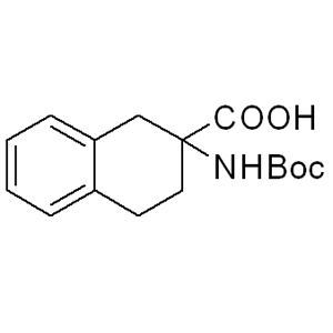 Boc-Atc-OH  98569-12-1 C16H21NO4 291.34 g/mol 2-Naphthalenecarboxylicacid, 2-[[(1,1-dimethylethoxy)carbonyl]amino]-1,2,3,4-tetrahydro-;tert-butyl (1,2,3,4-tetrahydronaphthalen-2-yl)carbamate;2-(tert-Butoxycarbonylamino)-1,2,3,4-tetrahydronaphthalene-2-car;2-N-Boc-amino-tetrahydro-2-naphthoicacid;(2R)-2-[(tert-butoxycarbonyl)amino]-1,2,3,4-tetrahydronaphthalene-2-carboxylate;N-BOC-DL-2-Aminotetralin-2-carboxylic acidTETRAHYDRONAPHTHALENE-2-CARBOXYLIC ACID;Boc-2-aminotetraline-2-carboxylic acid≥ 98% (HPLC);BOC-(D,L)-2-AMINOTETRALINE-2-CARBOXYLIC ACID AminoPrimeCentral.com,custom Amino Acid Derivatives,custom Peptides,sales@aminoprimecentral.com