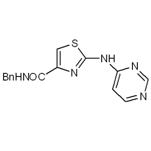 thiazovivin 1226056-71-8 C15H13N5OS 311.36 g/mol N-Benzyl-2-(pyrimidin-4-ylamino)thiazole-4-carboxamide;Thiazovivin;N-(Phenylmethyl)-2-(4-pyrimidinylamino)-4-thiazolecarboxamide;N-(Phenylmethyl)-2-(4-pyrimidinylamino)-4-thiazolecarboxamide Thiazovivin;Thiazovivin N-(Phenylmethyl)-2-(4-pyrimidinylamino)-4-thiazolecarboxamide;Thiazovivin, >=98% AminoPrimeCentral.com,custom Amino Acid Derivatives,custom Peptides,sales@aminoprimecentral.com