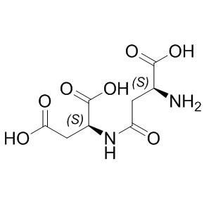 Asp-Asp 60079-22-3 C8H16N2O3 188.22 g/mol 2-[(3-aMino-3-carboxy-propanoyl)aMino]butane;Aspartic acid condensate;Beta-Aspartyl-Aspartic Acid;(S)-2-((S)-3-Amino-3-carboxypropanamido)succinic acid;Nmda,ornithine Impurity;((R)-3-amino-3-carboxypropanoyl)-L-aspartic acid  AminoPrimeCentral.com,custom Amino Acid Derivatives,custom Peptides,sales@aminoprimecentral.com