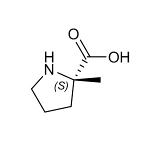  H-a-Me-Pro-OH 42856-71-3 C6H11NO2 129.16 g/mol (S)-2-Methyl proline ;(2s,5s)-5-Methylpyrrolidine-2-Carboxylic Acid;5-Methyl-L-Proline;(2S)-2-Methylpyrrolidin-2-ylcarboxylic acid;L-Proline, 2-methyl- (9CI);(S)-2-methylpyrrolidine-2-carboxylic acid;α-methyl-l-proline;2-methylproline AminoPrimeCentral.com,custom Amino Acid Derivatives,custom Peptides,sales@aminoprimecentral.com