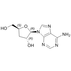 Cordycepin 73-03-0 C10H13N5O3 251.24 g/mol CORDYCEPIN;3'-DEOXYADENOSINE;3’-deoxy-adenosin ;9-cordyceposidoadenine ;cordycepin crystalline;9-(3-Deoxy-b-D-erythro-pentofuranosyl)-9H-purin-6-amine;9-(3-Deoxy-b-D-ribofuranosyl)adenine;Cordycepine AminoPrimeCentral.com,custom Amino Acid Derivatives,custom Peptides,sales@aminoprimecentral.com