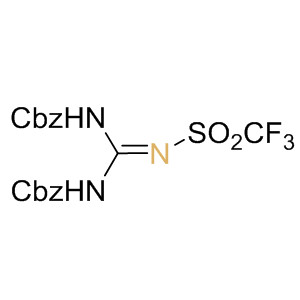 1,3-di-Cbz-2-(trifluoromethyl-sulfonyl)guanidine 207857-19-0 C18H16F3N3O6S 459.40 g/mol 1 3-DI-Z-2-(TRIFLUOROMETHYLSULFONYL)-;2-(Trifluoromethylsulfonyl)-1,3-di-Z-guanidine, 1,3-Bis(benzyloxycarbonyl)-2-(trifluoromethylsulfonyl)guanidine;benzyl N-[N-phenylMethoxycarbonyl-N'-(trifluoroMethylsulfonyl)carbaMiMidoyl]carbaMate;1,3-di-Cbz-2-(trifluoromethyl-sulfonyl)guanidine AminoPrimeCentral.com,custom Amino Acid Derivatives,custom Peptides,sales@aminoprimecentral.com