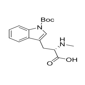 H-N-Me-Trp(Boc)-OH   g/mol  AminoPrimeCentral.com,custom Amino Acid Derivatives,custom Peptides,sales@aminoprimecentral.com