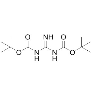 1 3-BIS(TERT-BUTOXYCARBONYL)GUANIDINE 154476-57-0 C11H21N3O4 259.30 g/mol 1,3-BIS(TERT-BUTOXYCARBONYL)GUANIDINE, 9 8%;N,N'-DI(TERT-BUTOXYCARBONYL)GUANIDINE;1,3-Bis(Tert-butyoxycarbonyl)guanidine;1,3-Bis(tert-butoxycarbonyl)guanidine 98%;N,N'-Bis(tert-butoxycarbonyl)guanidineAminoPrimeCentral.com,custom Amino Acid Derivatives,custom Peptides,sales@aminoprimecentral.com