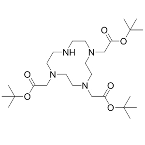 Tri-tert-butyl 1,4,7,10-tetraazacyclododecane-1,4,7-triacetate  122555-91-3 C26H50N4O6 514.6984 g/mol TRI-T-BUTYL 1 4 7 10-TETRAAZACYCLODODECA;TRI-T-BUTYL 1,4,7,10-TETRAAZACYCLODODECANE-1,4,7-TRIACETATE;1,4,7-Tris(tert-butoxycarbonylmethyl)-1,4,7,10-tetraazacyclododecane;1,4,7,10-Tetraazacyclododecane-1,4,7-triacetic Acid Tri-tert-butyl Ester;1,4,7,10-Tetraazacyclododecane-1,4,7-tris(t-butyl acetate)(DO3A-t-Butyl ester);DO3A-t-Bu-ester(M-130);1,4,7,10-Tetraazacyclododecane-1,4,7-triacetic acid, tris(1,1-diMethylethyl) ester;1,4,7,10-TETRAAZACYCLODODECANE-1,4,7-TRIACETATE AminoPrimeCentral.com,custom Amino Acid Derivatives,custom Peptides,sales@aminoprimecentral.com