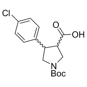 Boc-trans-DL-b-Pro-4-(4-chlorophenyl)-OH 851484-56-5 C16H20ClNO4  (3S,4R)-1-Boc-4-(4-chlorophenyl)pyrrolidine-3-carboxylic acid;Boc-(3S,4R)-beta-Pro-4-(4-chlorophenyl)-OH AminoPrimeCentral.com,custom Amino Acid Derivatives,custom Peptides,sales@aminoprimecentral.com