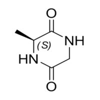 Cyclo(-Ala-Gly)  4526-77-6 C5H8N2O2 128.13 g/mol CYCLO(L-ALA-GLY);CYCLO(-ALA-GLY);cyclo(alanyl-glycyl);(3S)-3-Methylpiperazine-2,5-dione;Cyclo(Gly-Ala-);3-methylpiperazine-2,5-quinone;(S)-3-Methyl-2,5-piperazinedione;Cyclo(glycyl-L-alanyl) AminoPrimeCentral.com,custom Amino Acid Derivatives,custom Peptides,sales@aminoprimecentral.com