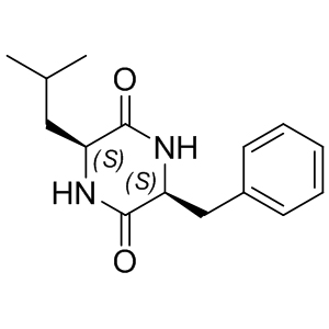 Cyclo(-Leu-Phe)  7280-77-5 C15H20N2O2 260.335 g/mol cyclo(leucyl-phenylalanyl);(3S,6S)-3-Benzyl-6-isobutyl-2,5-piperazinedione;3-Benzyl-6-isobutyl-2,5-dioxopiperazine;Cyclo(L-leucyl-L-phenylalanyl);L-Phenylalanyl-L-leucine diketopiperazine;cyclo(L-phenylalanyl-L-leucyl) AminoPrimeCentral.com,custom Amino Acid Derivatives,custom Peptides,sales@aminoprimecentral.com