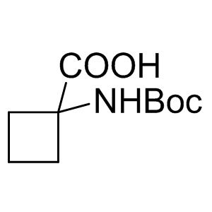 Boc-1-amino-1-cyclobutane carboxylic acid 120728-10-1 C10H17NO4 215.25 g/mol N-BOC-1-AMINOCYCLOBUTANE CARBOXYLIC ACID;1-AMINOCYCLOBUTYL-1-CARBOXYLIC ACID, N-BOC PROTECTED;1-(BOC-AMINO)CYCLOBUTANECARBOXYLIC ACID;1-N-BOC-AMINO-CYCLOBUTANE CARBOXYLIC ACID;1-(TERT-BUTYLOXYCARBONYL-AMINO)-CYCLOBUTYL-1-CARBOXYLIC ACID;1-TERT-BUTOXYCARBONYLAMINO-CYCLOBUTANECARBOXYLIC ACID;1-(T-BUTYLOXYCARBONYL-AMINO)-CYCLOBUTYL-1-CARBOXYLIC ACID;BOC-AC4C-OH AminoPrimeCentral.com,custom Amino Acid Derivatives,custom Peptides,sales@aminoprimecentral.com