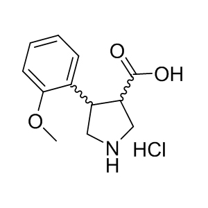 H-trans-DL-b-Pro-4-(2-methoxyphenyl)-OH.HCl  1049735-29-6  0 g/mol (3S,4R)-4-(3-Methoxyphenyl)-3-pyrrolidinecarboxylic Acid Hydrochloride AminoPrimeCentral.com,custom Amino Acid Derivatives,custom Peptides,sales@aminoprimecentral.com