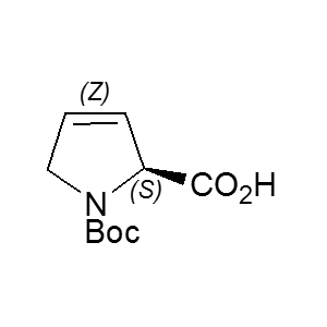 Boc-3,4-Dehydro-Pro-OH 51154-06-4 C17H23NO4 305.37 g/mol (3S,4R)-1-(tert-butoxycarbonyl)-4-p-tolylpyrrolidine-3-carboxylic acid;(3S,4R)-1-(tert-butoxycarbonyl)-4-p-tolylpyrrolidine-3-carboxyli;(3S,4R)-1-Boc-4-(4-methylphenyl)pyrrolidine-3-carboxylic acid;Boc-(3S,4R)-beta-Pro-4-(4-methylphenyl)-OH;trans-1-Boc-4-(4-methylphenyl)-pyrrolidine-3-carboxylic acid;Boc-(±)-trans-4-(4-methylphenyl)pyrrolidine-3-carboxylic acid≥ 98% (HPLC);Boc-trans-DL-β-Pro-4-(4-methylphenyl)-OH AminoPrimeCentral.com,custom Amino Acid Derivatives,custom Peptides,sales@aminoprimecentral.com