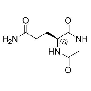 Cyclo(-Gly-Gln)   52662-00-7 C7H11N3O3 185.18 g/mol CYCLO(-GLY-GLN);CYCLO(GLY-L-GLN);(2S)-HEXAHYDRO-3,6-DIOXO-PYRAZINEPROPANAMIDE;2-Piperazinepropanamide,3,6-dioxo-,(S)-(9CI);3-[(2S)-3,6-DIOXOPIPERAZIN-2-YL]PROPANAMIDE;(S)-3,6-Dioxo-2-piperazinepropanamide;Cyclo(glycyl-L-glutaminyl);(S)-3-(3,6-Dioxopiperazin-2-yl)propanaMide AminoPrimeCentral.com,custom Amino Acid Derivatives,custom Peptides,sales@aminoprimecentral.com
