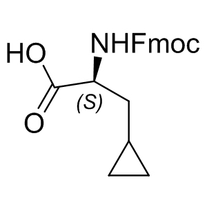Fmoc-b-cyclopropyl-L-Ala-OH   214750-76-2 C21H21NO4 351.4 g/mol N-FMOC-CYCLOPROPYL ALANINE;N-FMOC-BETA-CYCLOPROPYL-L-ALANINE;N-ALPHA-(9-FLUORENYLMETHOXYCARBONYL)-BETA-CYCLOPROPYL-L-ALANINE;N-ALPHA-(9-FLUORENYLMETHYLOXYCARBONYL)-BETA-CYCLOPROPYL-L-ALANINE;N-ALPHA-FMOC-BETA-CYCLOPROPYL-L-ALANINE;3-CYCLOPROPYL-2-(9H-FLUOREN-9-YLMETHOXYCARBONYLAMINO)-PROPIONIC ACID;FMOC-L-CPA-OH;FMOC-L-CYCLOPROPYLALANINE AminoPrimeCentral.com,custom Amino Acid Derivatives,custom Peptides,sales@aminoprimecentral.com