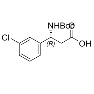 Boc-D-b-Phe(3-Cl)-OH 500789-06-0 C14H18ClNO4 299.75 g/mol BOC-D-BETA-PHE(3-CL)-OH;BOC-PHG(3-CL)-(C*CH2)OH;BOC-(R)-3-AMINO-3-(3-CHLORO-PHENYL)-PROPANOIC ACID;BOC-(R)-3-AMINO-3-(3-CHLORO-PHENYL)-PROPIONIC ACID;RARECHEM DK TC T320;N-BETA-T-BUTOXYCARBONYL-BETA-L-HOMO(3-CHLOROPHENYL)GLYCINE;(R)-3-TERT-BUTOXYCARBONYLAMINO-3-(3-CHLORO-PHENYL)-PROPIONIC ACID;(R)-3-T-BUTOXYCARBONYL-AMINO-3-(3-CHLORO-PHENYL)-PROPIONIC ACID AminoPrimeCentral.com,custom Amino Acid Derivatives,custom Peptides,sales@aminoprimecentral.com